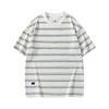 Sailor Striped Men's Loose Fit Short Sleeve Tee - Trendy Summer Couple's Top