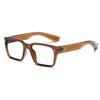 Trending Square Anti Blue Light Glasses Mens Computer Reading Optical Prescription Eyewear Hyperopia Finished Frame