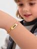 Custom Name Bracelet for Newborn Baby Girls, Stainless Steel Butterfly ID Bar Bangle, Waterproof Personalized Birthday Gift