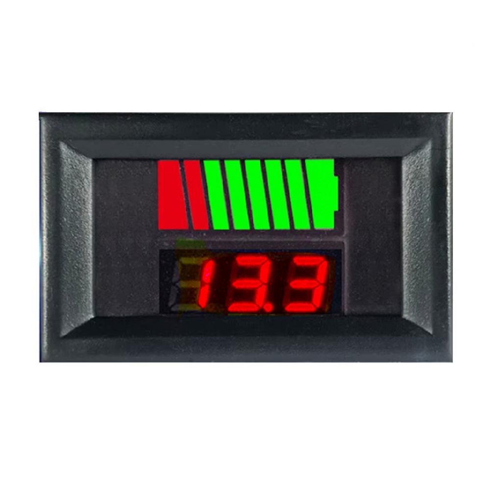 12V 24V 36V 48V 60V Car Battery Charge Level Indicator Lithium Battery Capacity Meter Tester Display LED Tester Voltmeter