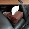 JEYODA Car Tissue Holder for 120 Standard Tissue Vehicle Seat Extra Large Suede Tissue Box Cover Napkin Box (Gray)