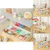 Wooden Ice Cream Shop Playset With Realistic Accessories For Kids Imaginative Role Play