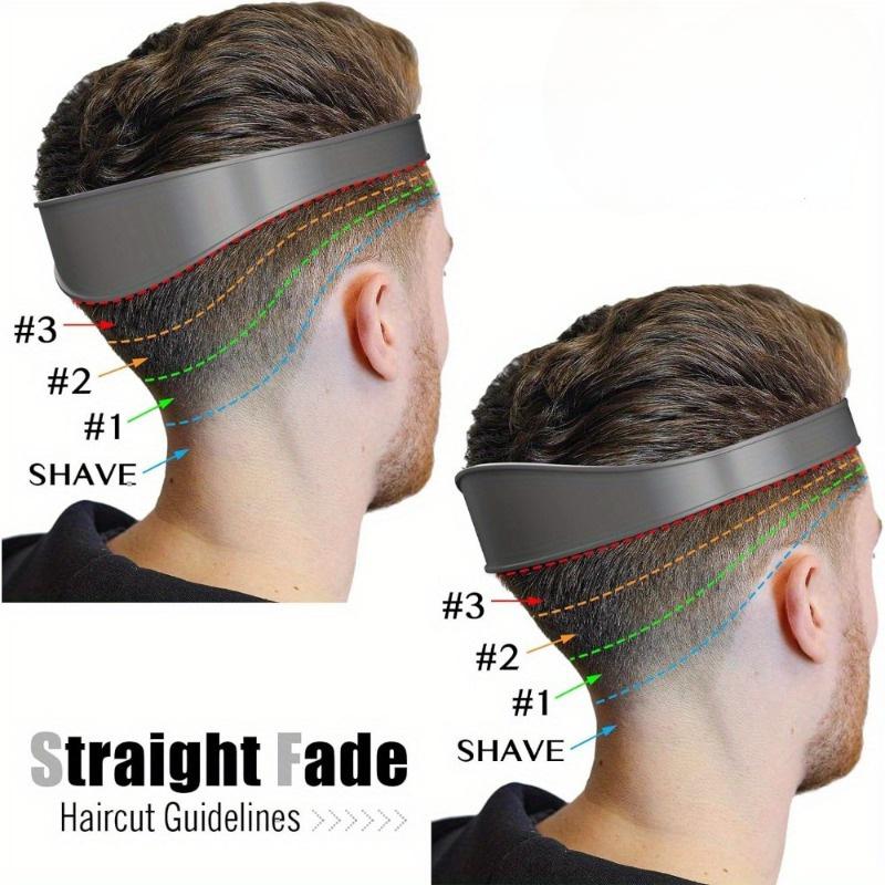 Set of 2 Hair Clipper Guide Tapes for Self-Haircuts, Ideal for Fade Cuts And Trimming.