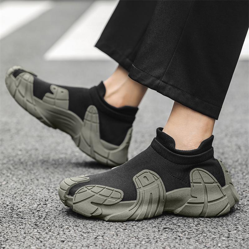 Men Shoes Breathable Men's Sneakers Comfortable Tenis Outdoor Slip On Walking Sneakers Sock Jogging Shoes Size 45