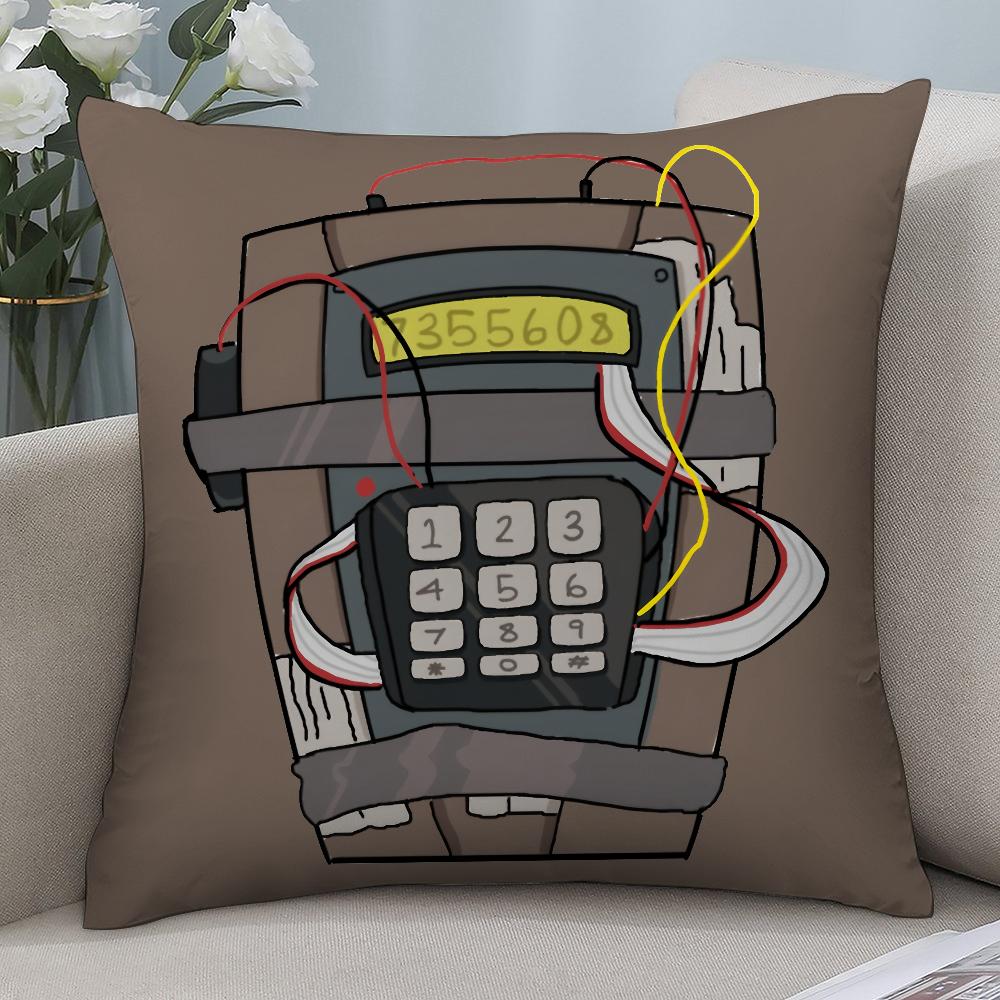 C-CS GO Bomb Anime Pillow Case Short Plush Pillow Covers Sofa Decorative Gift Home Double-sided Printing Cushion Cover
