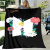 BTS 3D Kpop Bangtan Boys Couverture de lit Bureau Maison Randonnée Pique-nique Couette Épaisse Couvre-lit Tendance Couverture en Flanelle