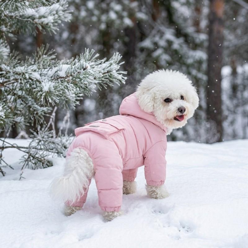 Winter Warm Pet Coat Dogs - Thick Graphene-Infused Fleece Jacket Waterproof Windproof 4-Leg Design