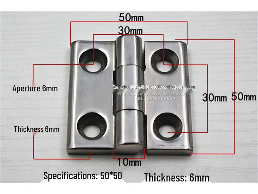 Промышленный усиленный шарнир из нержавеющей стали 304