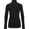 Under Armour Solid Color 1/2 Zip Training Sports Printed Fitted Raglan Sleeve T-Shirt Women Tops Black 1365782-001