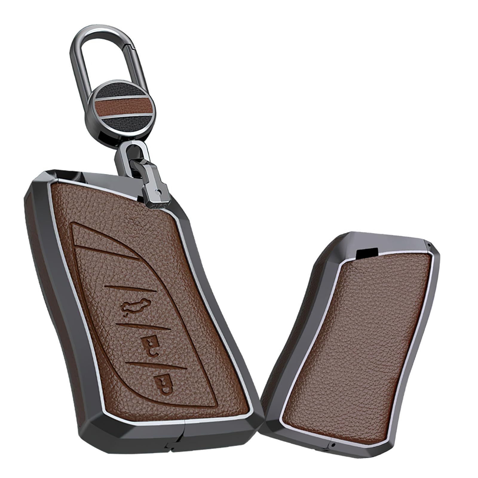 [KUNIO] Lexus Exclusive Key Case Smart Keychain Alloy Genuine Leather коричневый