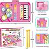 Toys for 1 2 3 4 5 Year Old Girls, 2 In 1 Music Mat, Kids Toys for Girls Boys, Educational Musical Toys Birthday Gifts, Christmas Stocking Stuffers
