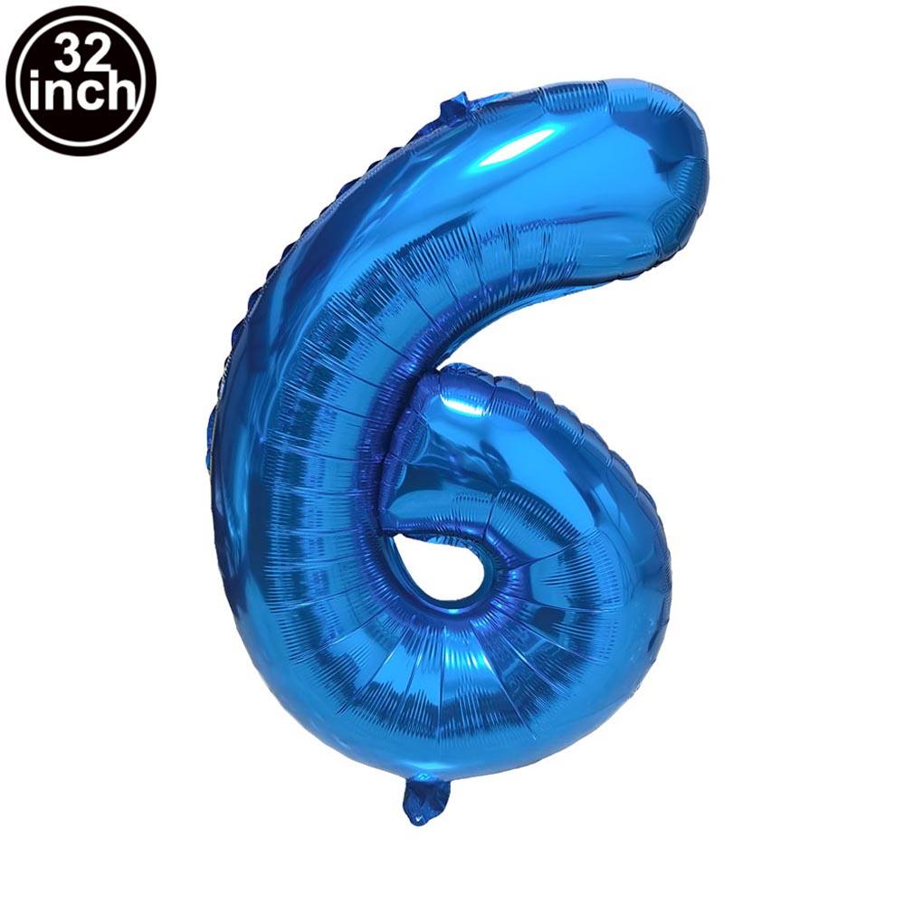 Multi Color Large Numbers 1 Balloon 32Inch 1 2 3 4 5 6 7 8 9 Birthday Ball Red Digit Bachelorette Balloons Figure Golob Balloons