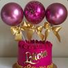 Balloon Cake Insert Card Birthday Wedding Party Cake Topper Decorations