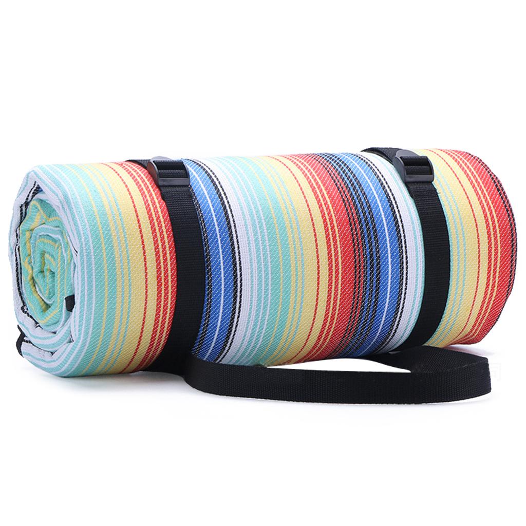 Picnic Blanket Waterproof Picnic Mat with Carrying Strap and Storage Bag for Outdoor Family Camping