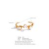 Yhpup 60mm Stainless Steel Simulated Pearls Open Cuff Bracelet Bangle Statement Popular Wrist Jewelry Waterproof Accessories