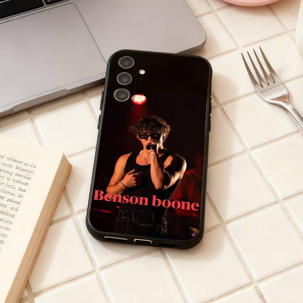 

B-Benson Boone Singer phone Case For Samsung Galaxy A73,A72,A71,A70,A53,A52,A51,Others Soft Black Shell Samsung a30 a20
