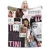 Singer TINI STOESSEL Futtura Album Fleece Blanket Soft Cozy Throw for Bed Sofa Thin Plush Quilt