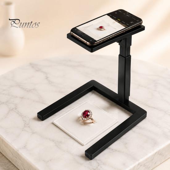Profesionální fotografický stojan na šperky, 3D tištěný, pro nahrávání videa z telefonu shora a makrofotografii, nastavitelná univerzální výška pro online výuku