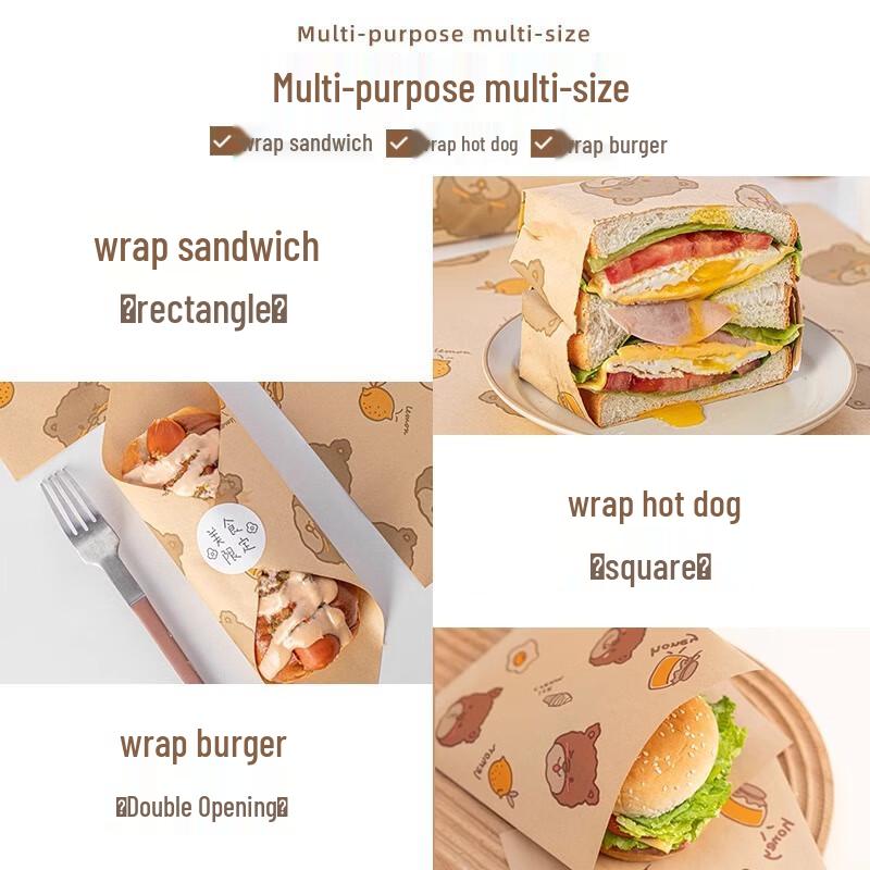 Ölabsorbierendes Sandwich- & Lebensmittelverpackungspapier