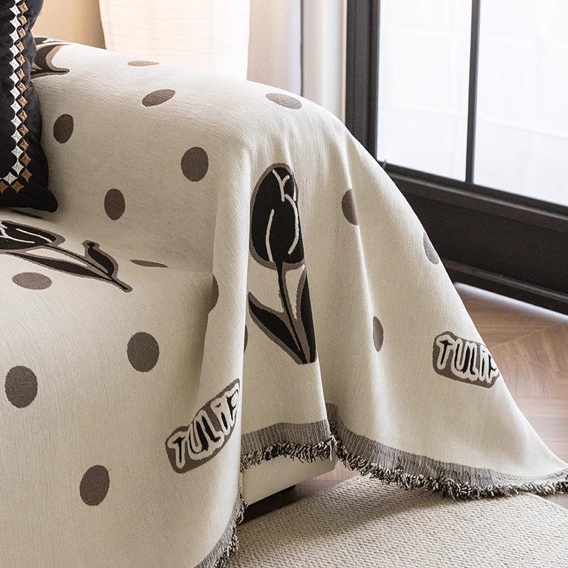 New Sofa Cover for All Seasons, Full Cover Sofa Blanket, High-end Three-seater and One-seat Chaise Sofa Cover