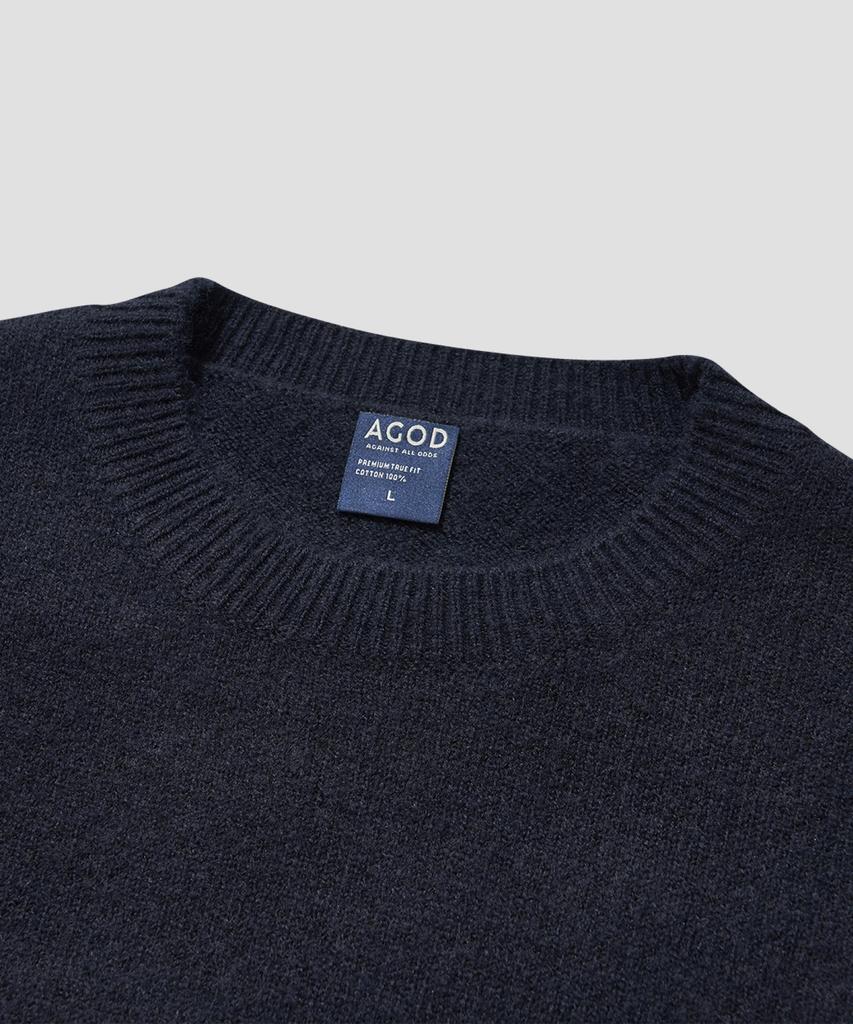 AGOD Signature Daily Crewneck Knit [Navy]