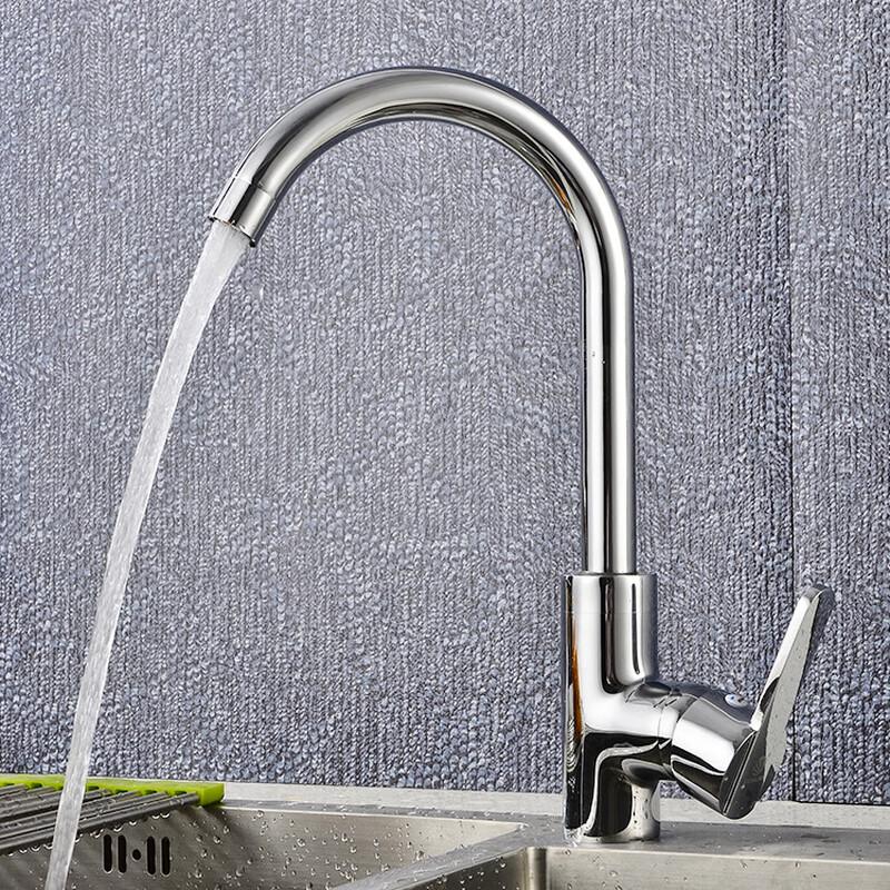 VEMUSE Rotatable Brass Cold/Hot Kitchen Faucet
