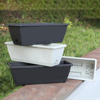 Berçário varanda bonsai drenagem buraco design bandeja destacável vaso de resina suculenta planta pote berçário varanda bonsai jardim suprimentos