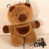Kids Capybara Doll Plush Backpack Kawaii Animal Plushie Toy Fur Bag Children's Schoolbag Mini Knapsack Bags Gifts for Girlfriend