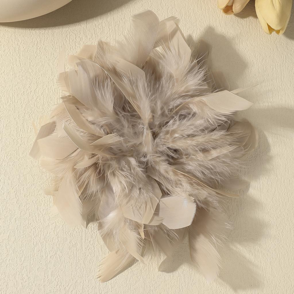 20CM Mode Übertriebene Feder Blume Große Brosche für Frauen Dame Luxus Persönlichkeit Reversnadeln Party Hochzeit Kleidung Schmuck