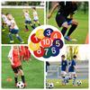 Soccer Practice Markers Agility Training Floor Dots Football Markers Numbered Non-Slip Training Mat Flat Field Cones Football