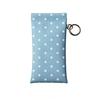 1pc Polka Dot Eyeglass Pouch with Keychain Portable Scratch-Resistant Soft Glasses Case Storage Bag for Women Daily Use Travel