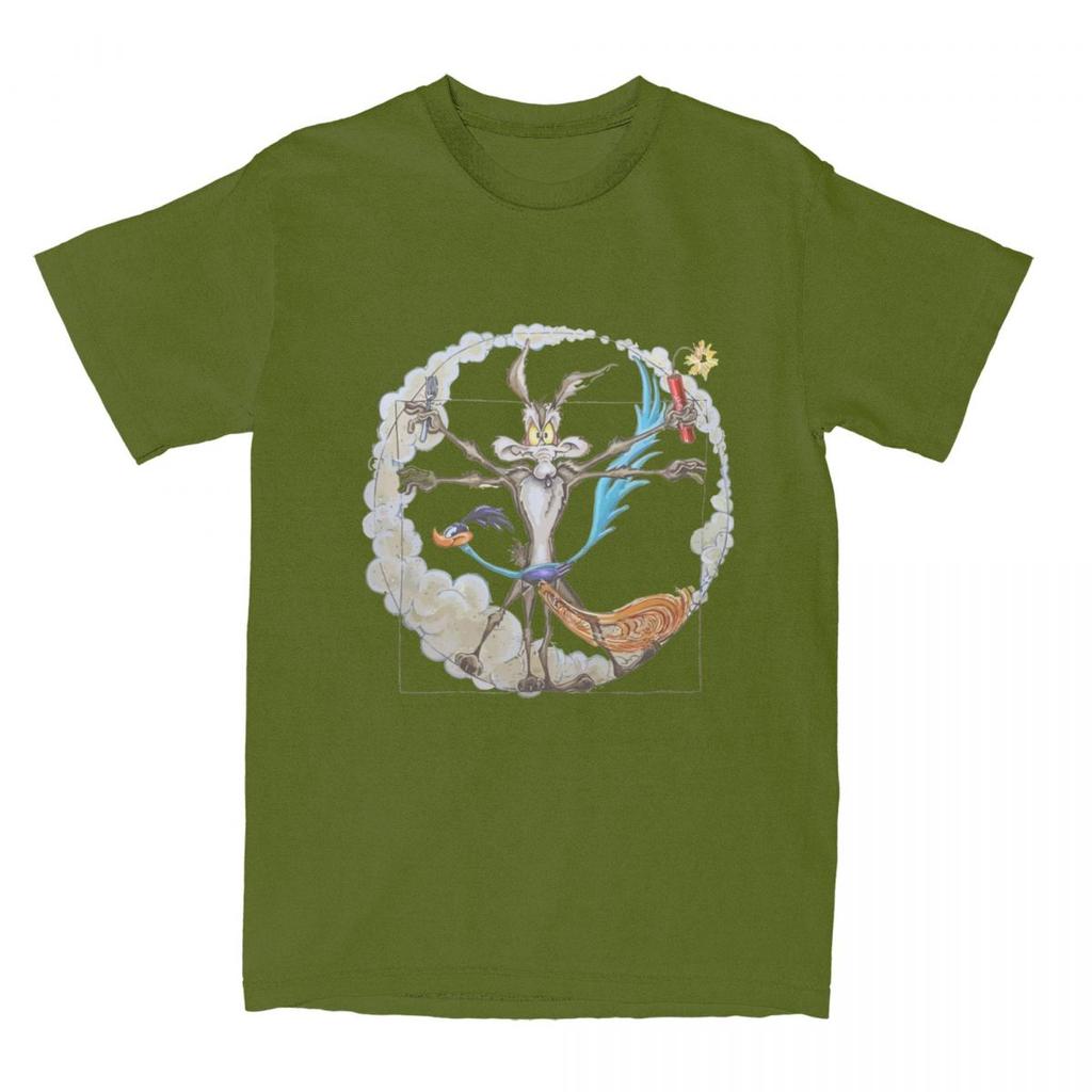 Roadrunner And El Coyote 13 T Shirt Men Women 100 Cotton Funny TShirt Round Collar Tees Short Sleeve Clothes Graphic Printed