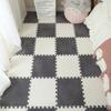 12Pcs Winter Hot Selling Interlocking Mat 30x30CM Plush Splicing Carpet Bedside Mat for Bedroom All-Season Soundproof and Warm