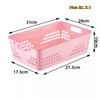 10-piece Storage Basket Versatile Children Toys Desk Snacks Bathroom Supplies Plastic Organizer Kitchen Hollow Vegetable Baskets