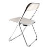 Folding Chair INS Style Folding Design Transparent Durable Sturdy Metal Foldable Chair for Party