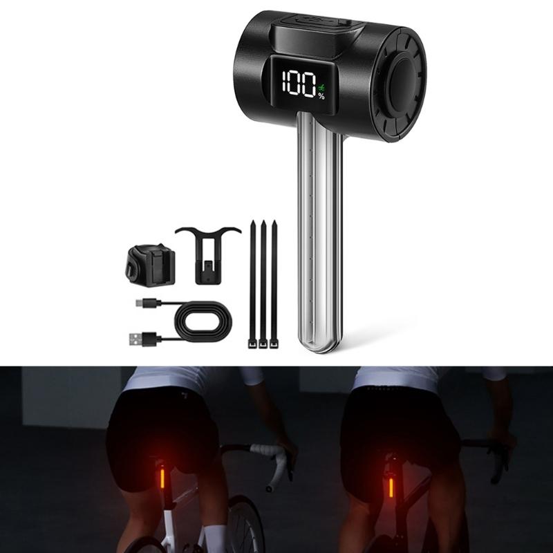 Smarted Rear Bike Light Rechargeable Waterproofed Bicycles Rear Cycle Light for Saddles and Seatpost