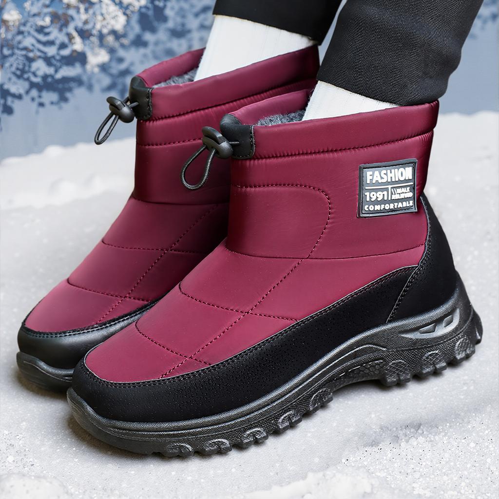 Snow Boots Women's Winter 2025 Warm Piled Thickened Elderly Shoes Men's and Women's Same Sports and Leisure Platform Cotton Shoes