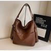 New Soft Leather Texture Armpit Bag High Capacity Women Backpack Versatile Commute Shoulder Tote Bag