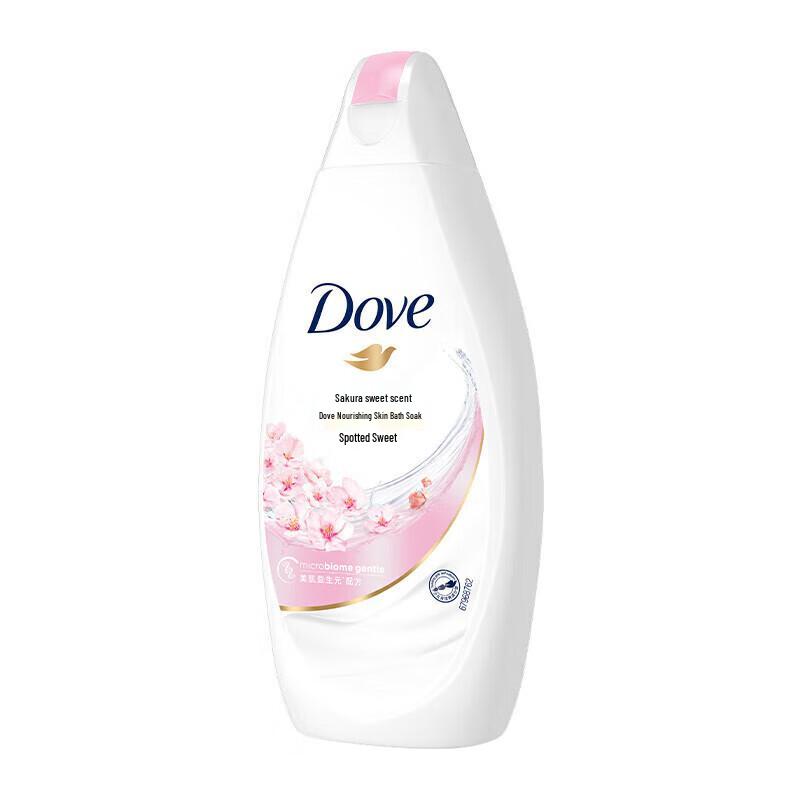 DOVE Cherry Blossom Bath Milk & Nourishing Shampoo Set