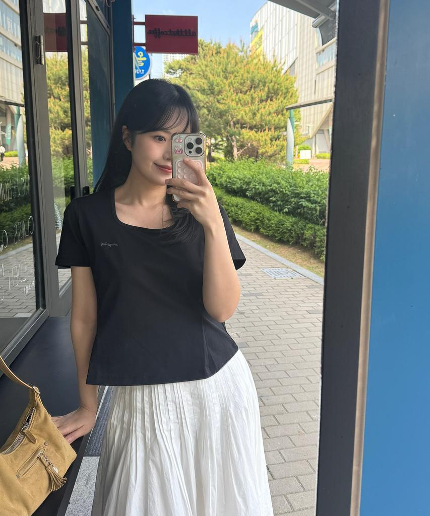 JUCYJUDY Square Neck Flare T-Shirt Jzts320C