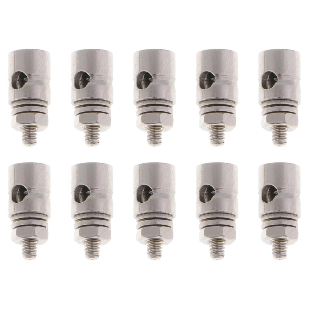 10 Pieces Linkage Stopper Adjustable Pushrod Connector Control Arm Servo RC