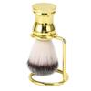 Shaving Brush with Stand Synthetic Hair Shaving Brush with Holder Stand for Men Gromming Shaving Too