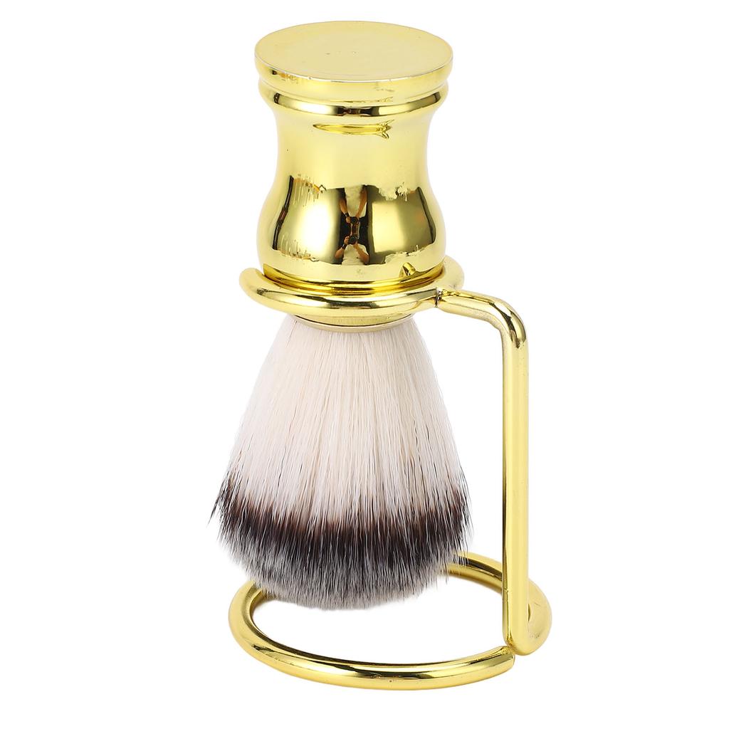 Shaving Brush with Stand Synthetic Hair Shaving Brush with Holder Stand for Men Gromming Shaving Too