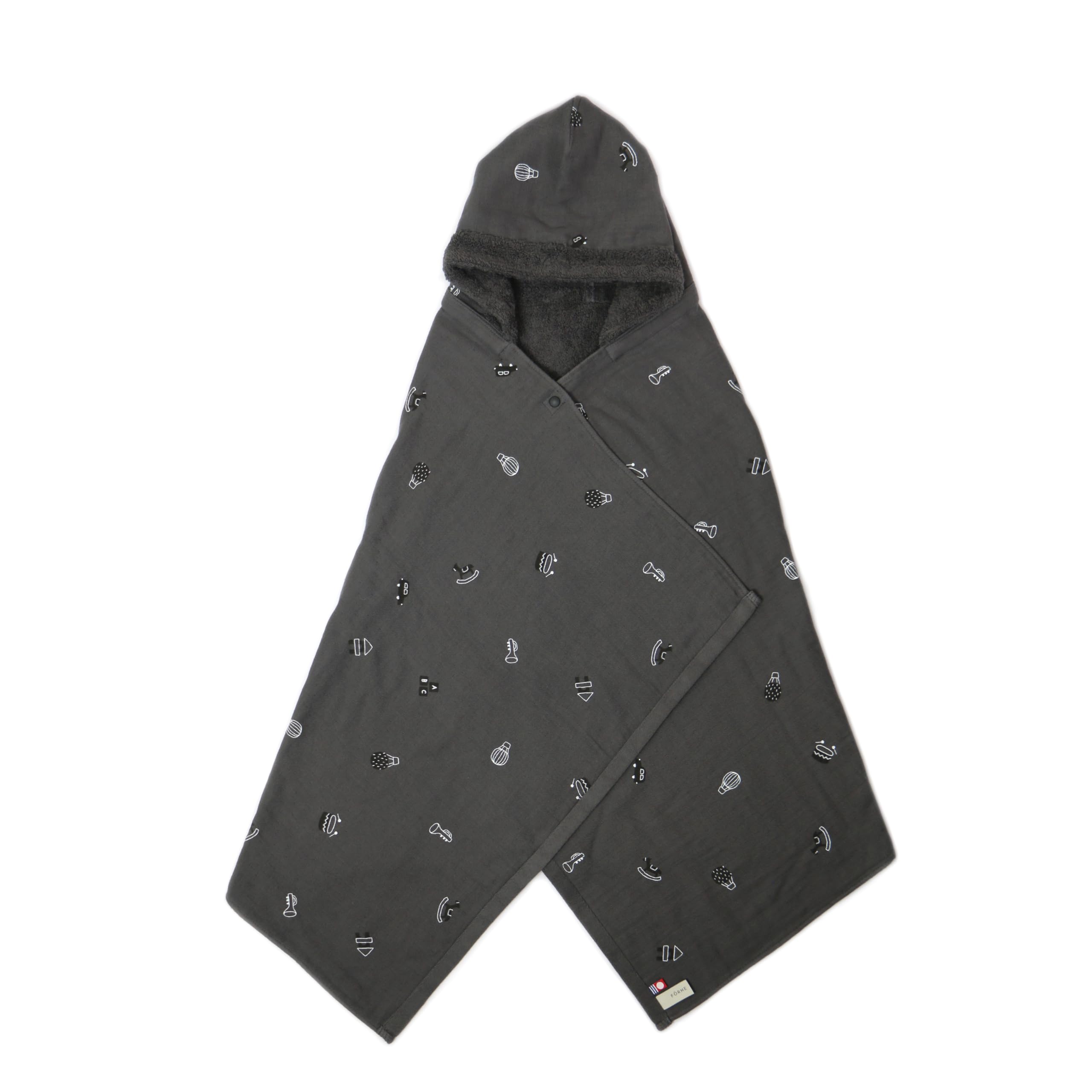 

IORI BABY x FORNE Organic Food Bath Towel (Charcoal)