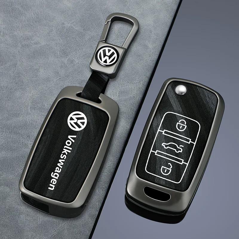 2026 Hot Styling Mouldings For VOLKSWAGEN VW 3 Buttons Zinc Alloy Car Protection Gray Key For Volkswagen VW Polo Tiguan Golf Jet