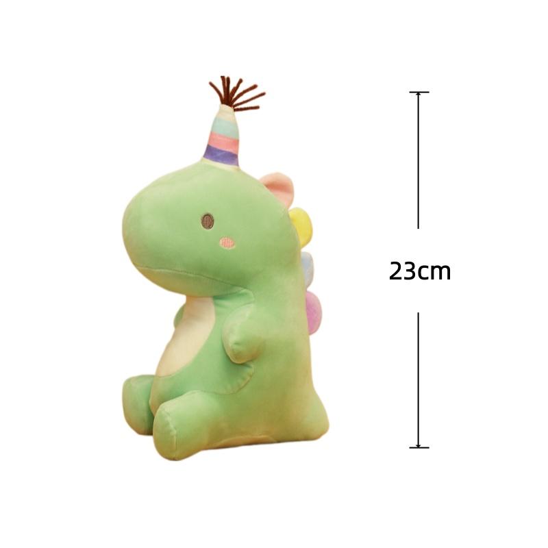 Jouets Peluches Dinosaure Mignon Trois Dinosaure Colorés Décoration de Chambre Jouets Jouets Loisirs Collection Cadeau d'Anniversaire Enfant Jouet d'Accompagnement au Sommeil