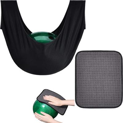 2 Pcs Bowling Seesaw Bag Washable Bowling Ball Polisher Bags Black Ball