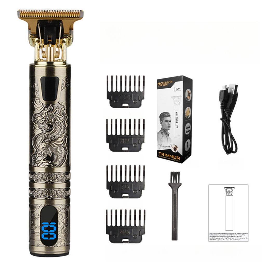 Professional Hair Clipper with LED Display, Electric Shaver, Beard Trimmer, USB-C Charging Cordless Long Hair Trimmer with Comb/beard Trimmer Kit