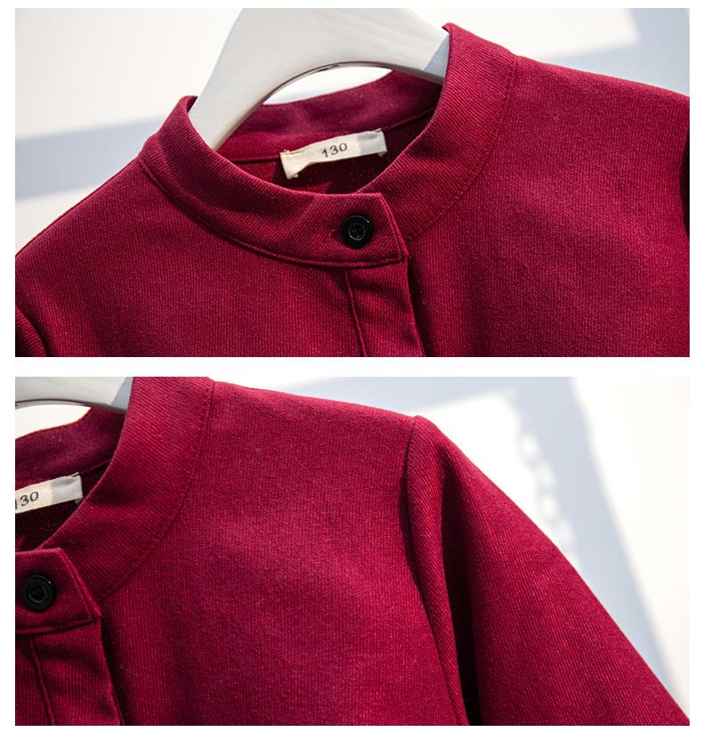 Girls' College Style Long Sleeve Princess Dress for Autumn and Spring