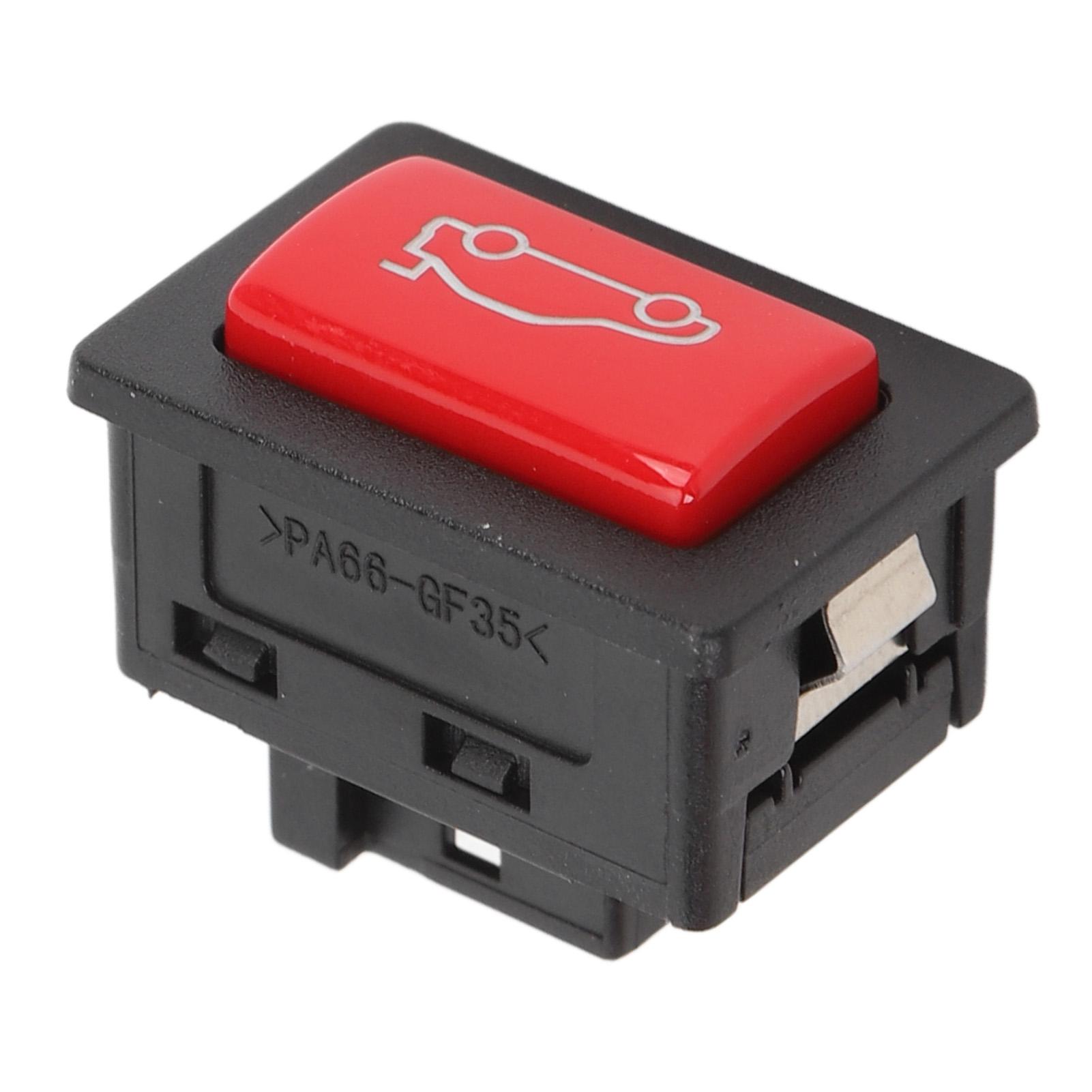 

Кнопка выключателя открытия задней двери багажника, быстрая реакция, долгий срок службы, АБС, кнопка выключателя открытия задней двери для 1 2 3 красный